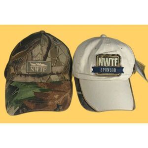 (2) NWTF National Wild Turkey Federation Caps Adjustable 1 New -1 EUC